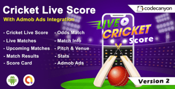 Android Cricket App – Cricket live score with Admob