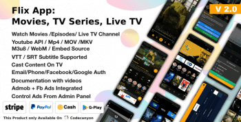 Flix App Movies – TV Series – Live TV Channels – TV Cast