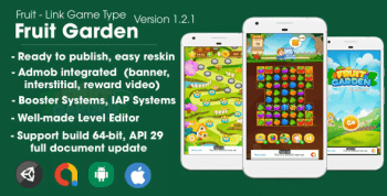 Fruit Garden (Unity Game + Android + iOS + AdMob)