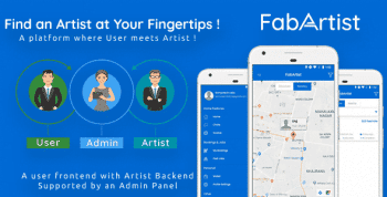 Hire for Work – Fab Artist Android | 2 Apps | Customer App + Artist App + Admin Panel | Freelancer