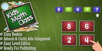 Kids Math Class – Admob & Unity Ads Integrated