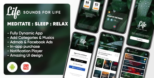 Life: Sleep Sounds – Meditation Sounds – Relax Music App