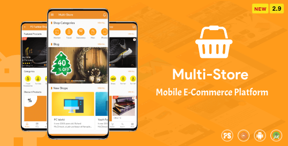 Multi-Store ( Mobile eCommerce Android App, Mobile Store App ) 2.8