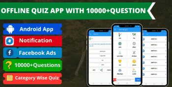 Offline Quiz App with Facebook ads & 1000+Questions.