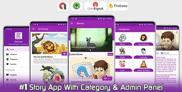 Online Stories App With Category - Admin Panel - Admob