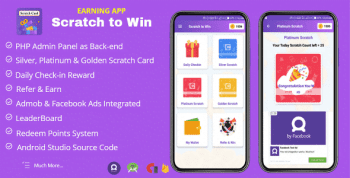Scratch to Win Android Earning App with Admob & Facebook Ads