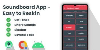 Soundboard Template and Ringtones – Easy to Reskin