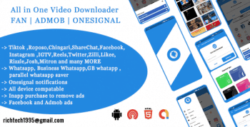 Total Video downloader| FAN | ADMOB | ONESIGNAL | INAPP Purchase