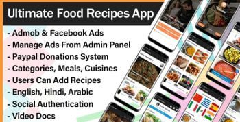 Ultimate Food Recipes App with Admin Panel