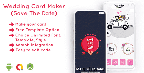 Wedding Card Maker(Save the date) with Admob