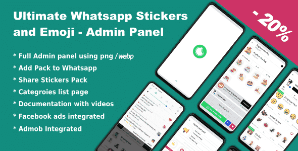 Ultimate Whatsapp Stickers and Emoji – Admin Panel