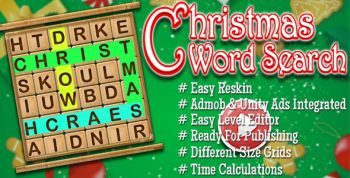 Words Search Christmas Edition – Admob & Unity Ads Integrated