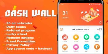 Cash Wall – Android Rewards App Source Code 2.1