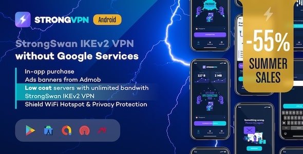StrongVPN – StrongSwan IKEv2 VPN stable & free VPN proxy for Android