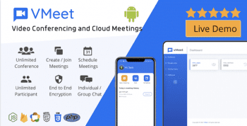 Vmeet – Video Conferencing & Meeting App (Android + Admin Panel)