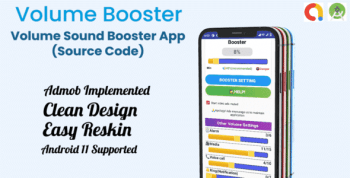 Volume Booster App Template Source Code. with Admob & Android 11
