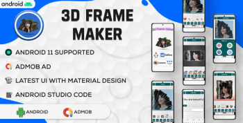 3D Photo Maker - 3D PhotoEditor | Photo Frame Maker | Android App | Admob Ads