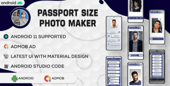 Passport Size Photo Maker – ID Photo Maker Studio – Passport Photo Editor – Android Code -Admob V2.0