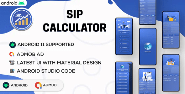 SIP Calculator – SIP Investment Calculator – Android App – Admob Ads – v2.0