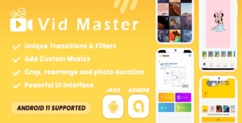 Vid Master – Movie & Slideshow Maker (Android 11 Supported)