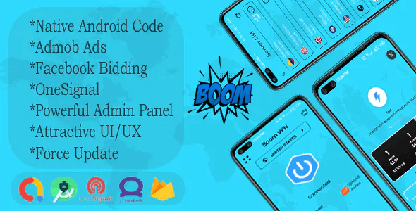 BoomVPN – Admin Panel – IKEV2 – Pure JAVA – User Login System