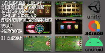 Tower Defense Deluxe Unity Project (120 Levels)