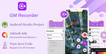 Screen Recorder – GM Screen Recorder – Screen Record, Capture Video App with Admob | Android (Java)