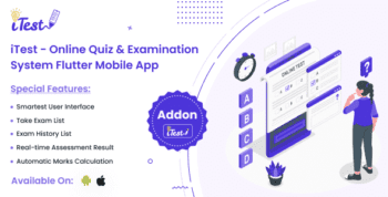 iTest – Online Quiz & Examination System Flutter Mobile App