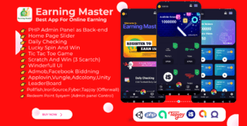 Earning Master – Android Rewards Earning App With Admin Panel