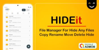 HIDEit File Manager – Hide Any File – Android source with Admob Ads
