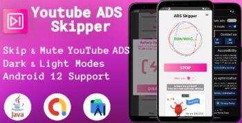 YouTube ADS Skipper and Mute - Admob Integrated Android app