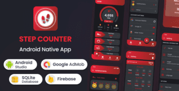 Step Counter – Android Native App (20 Languages)