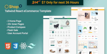 Shopo - Tailwind React eCommerce Template