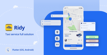 Ridy Flutter – Full Taxi solution