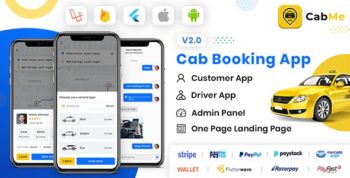 CabME – Flutter Complete Taxi Booking Solution