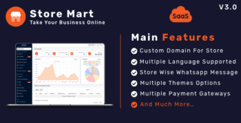 StoreMart SaaS – Online Product Selling SaaS Business Website Builder