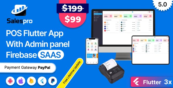 SalesPro Saas - Flutter POS Inventory Full App+Admin panel With Firebase